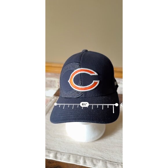 Chicago Bears Reebok NFL Equipment Fitted Cap Logo Small - Picture 11 of 14